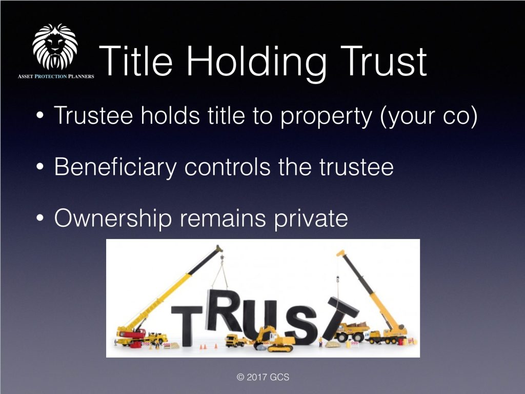title holding trust